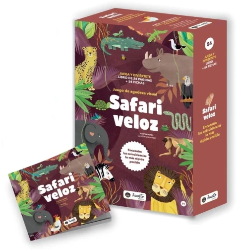SAFARI VELOZ Libro + Juego De Mesa De Agudeza Visual - comprar online