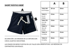 SHORT RÚSTICO BEBE - comprar online