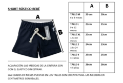 SHORT RÚSTICO BEBE - comprar online