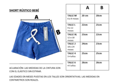 SHORT RÚSTICO BEBE - comprar online