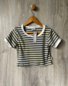 REMERA RAYADA CORTA