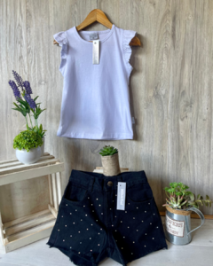 SHORT JEAN STRASS - kookibel