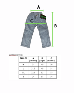 Pantalón corderoy en internet