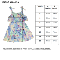 VESTIDO ACUARELA en internet