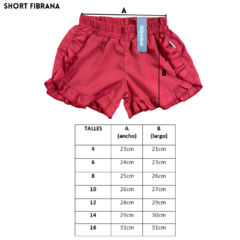 SHORT FIBRANA ROJO - comprar online