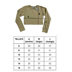 TOP DENISE MANGA LARGA - comprar online
