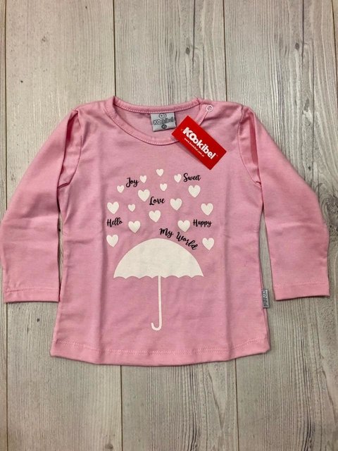 Remera algodón nena con estampa