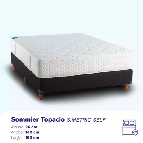 Sommier Topacio Simetric self 190x140x26