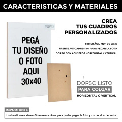 Pack Portarretratos Autoadhesivos 30x40 en internet