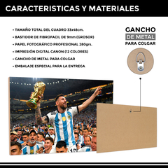 Messi con la copa en andas en internet