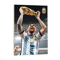 Messi levantando la copa