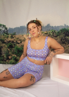 Top regatinha azulejinho