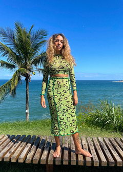 Blusa de tule onça verde - Acalmia