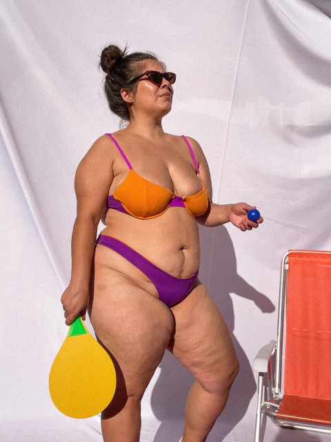 Top meia taça colorido