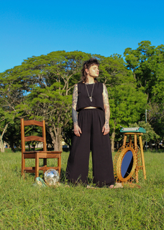 Cropped regatinha em viscolinho preto - loja online