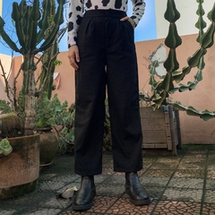 Calça de alfaiataria preta