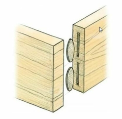 Galletas para ensamblar maderas x 50 unidades 12mm x 23mm x 4mm en internet