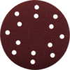 Discos abrasivos Quick-Stick 150mm madera y metal Grano 80 Perforado x 5 unidades KWB