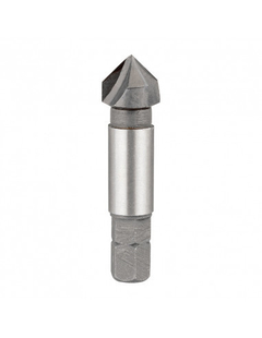 Avellanador, HSS, 90º, de 3 filos, 1/4" hexagonal 10mm