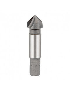 Avellanador, HSS, 90º, de 3 filos, 1/4" hexagonal 12mm