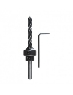 Juegos de broca en espiral para madera con avellanador y tope de profundidad, en 3 piezas. 6mm KWB