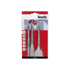 Juego de cinceles SDS PLUS x 3 U KWB