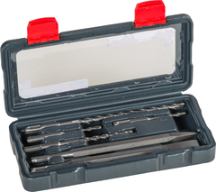 Juego de brocas y cinceles para taladro de percusión SDS plus, 6 pzs KWB