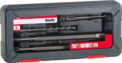 Juego de brocas y cinceles para taladro de percusión SDS plus, 6 pzs KWB - comprar online