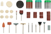Kit accesorios para minitorno 105 pz KWB