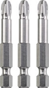 Puntas industrial Steel, 50mm Phillips/Estrella PH 2 x 3 unidades KWB