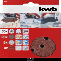 Set de 30 lijas 125mm KWB - comprar online