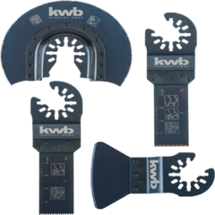 Kit de sierras y espatula para Multiherramienta; 4 pzas KWB