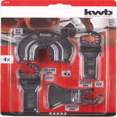 Kit de sierras y espatula para Multiherramienta; 4 pzas KWB - comprar online