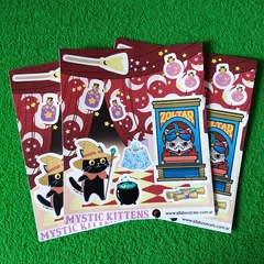 Plancha de Stickers: MYSTIC KITTENS