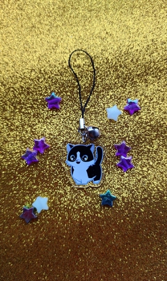 Charm Gatito Blanco y Negro