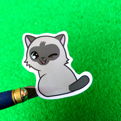 Plancha de Stickers: Gato Siamés - comprar online