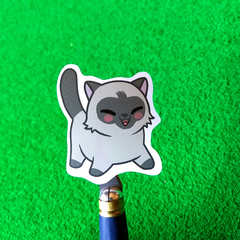 Plancha de Stickers: Gato Siamés en internet