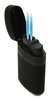 Isqueiro maçarico 2 chamas NERONE Double Jet preto kit c/3un - JetSetter
