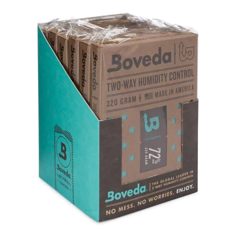 BOVEDA 72% - 320g c/6un umidificador charutos