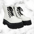 Borcegos Blancos Plataforma Pu - comprar online