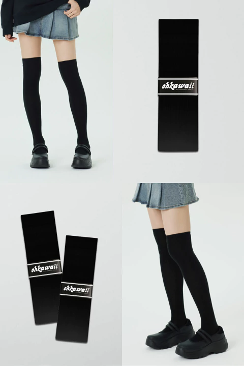 Medias Bucaneras Lisas Negras - comprar online