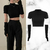 Crop Media Polera + Mitones
