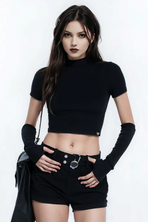 Crop Top Media Polera - comprar online