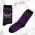 Medias Checker Violeta Unisex