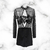 Mono Tul y Crep Black Con Brodery - comprar online