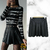 Pollera Tableada Skirt Ecocuero
