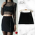 Pollera Crep Con Cadena