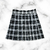 Pollera Tableada Cuadrillé Black White - comprar online
