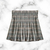 Pollera Tableada Gris Cuadrille Cierre - comprar online