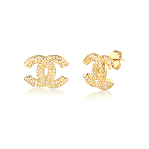 Brinco CC Maxi Banhado a Ouro 18K - comprar online